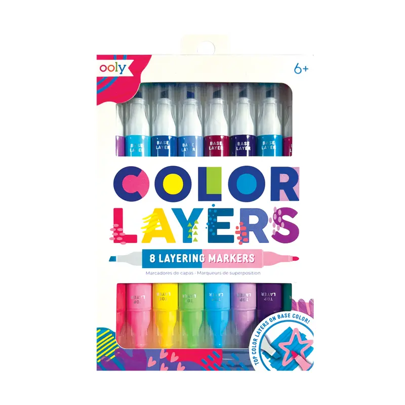 Color Layers: Double-Ended Layering Markers - Set of 8