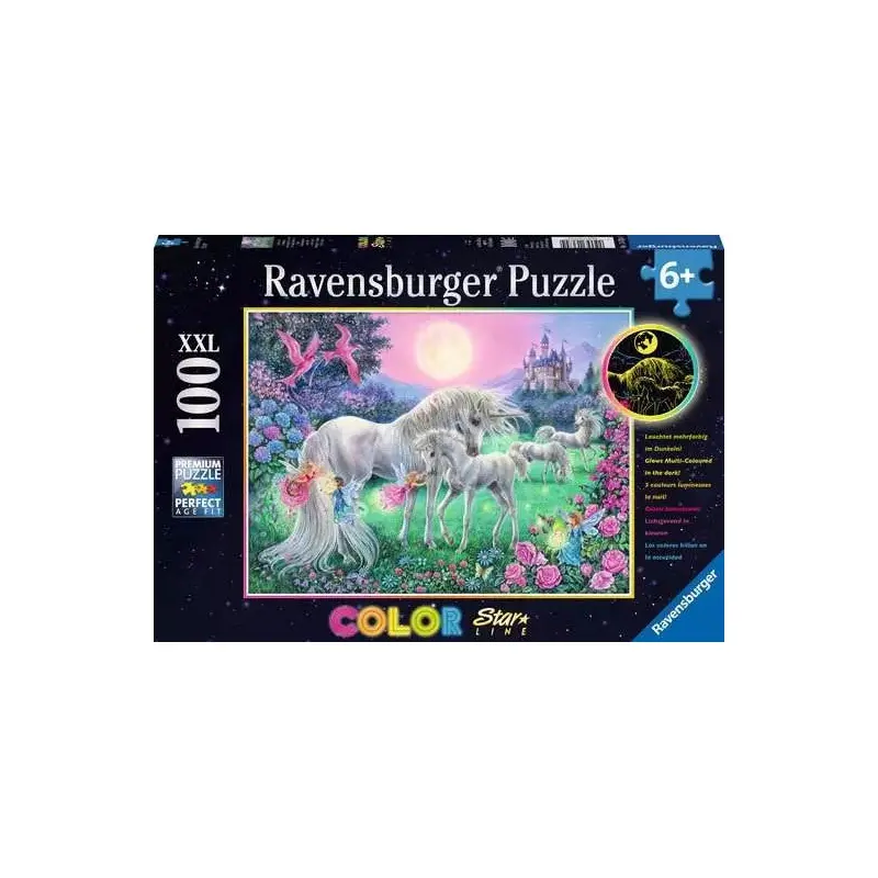 Color StarLine: Unicorns in the Moonlight - Glow In The Dark - 100XXL Pc Puzzle