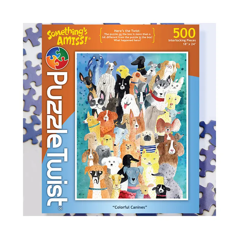 Colorful Canines: 500 Piece Puzzle