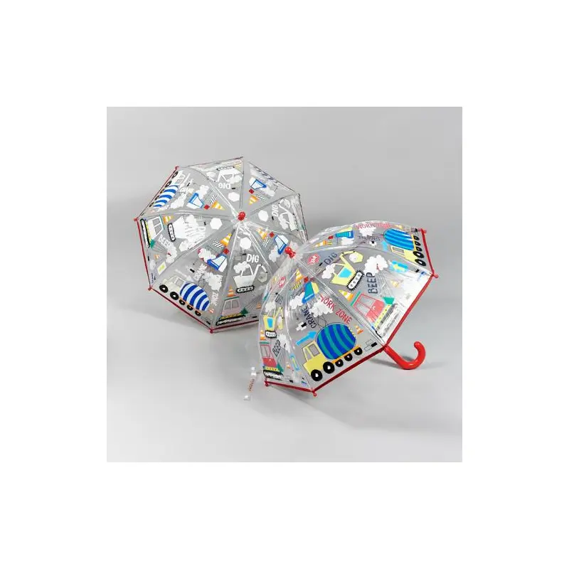 Construction Transparent  Colour Changing Umbrella