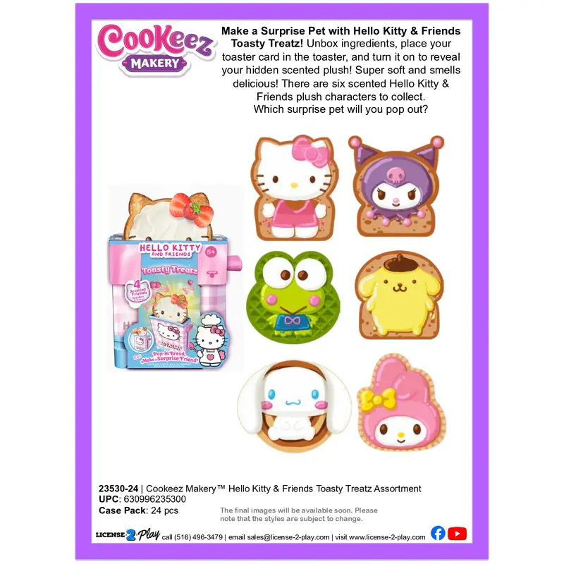 Cookeez Makery Hello Kitty Toasty  Treatz (Sold Separately)