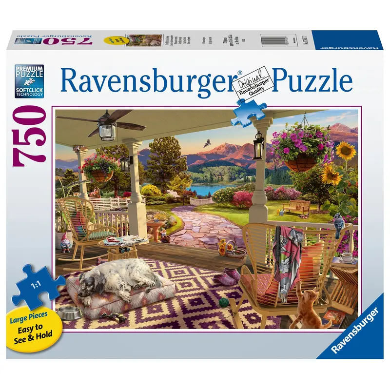 Cozy Front Porch Large Puzzle