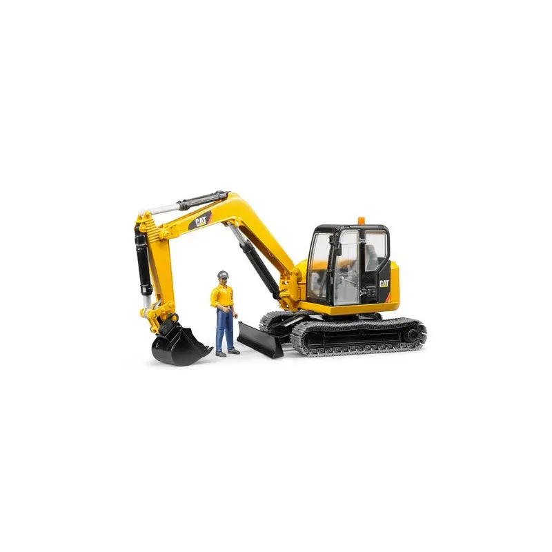 CAT Mini Excavator w/ Worker