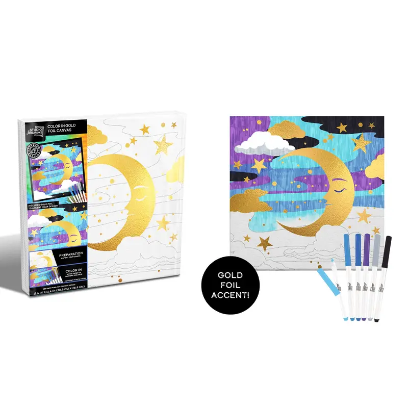 Celestial Gold Foil Coloring Kit