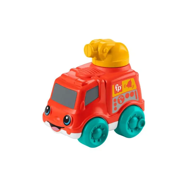Chime & Ride Fire Truck Push-Along Toy Vehicle