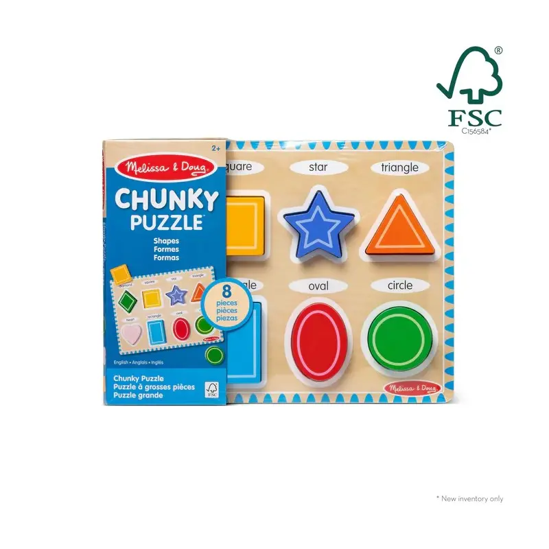 Chunky Puzzle: Shapes - 8 Piece