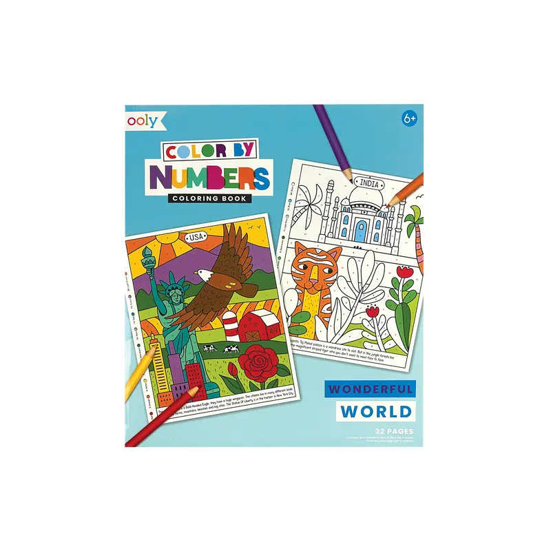 Color By Numbers Coloring Book -  Wonderful World