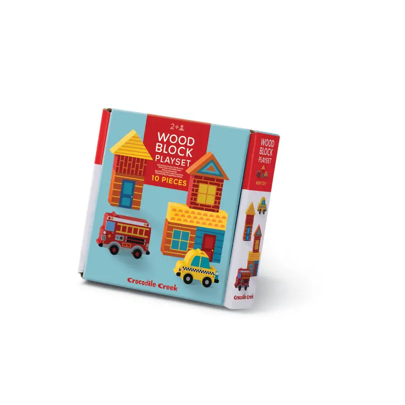 Build and Play Mini Wood Blocks - Busy City