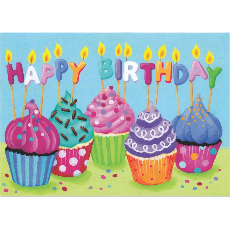 Birthday: Cupcakes Card