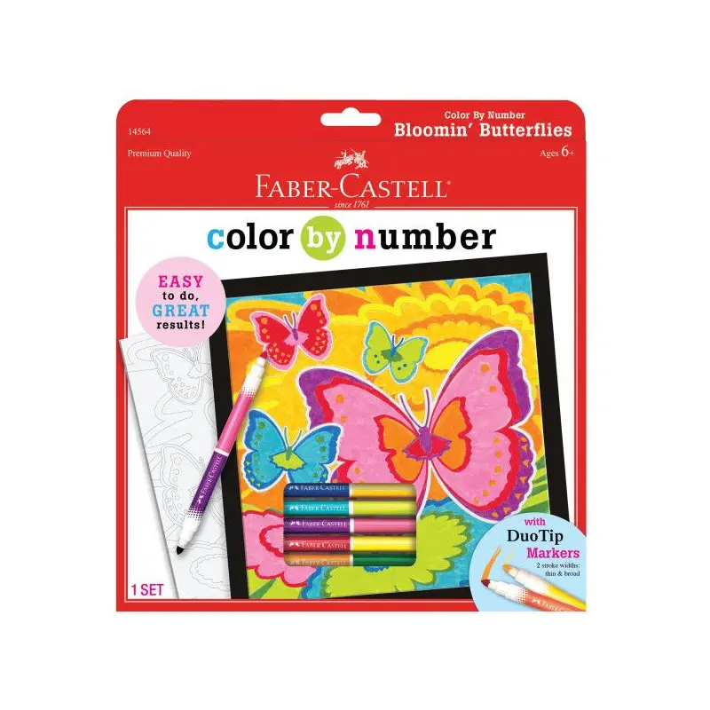 Bloomin Butterflies: Color by Number.