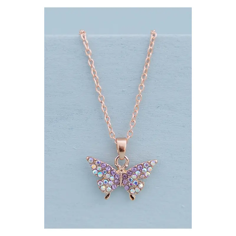 Boutique Butterfly Gem Necklace