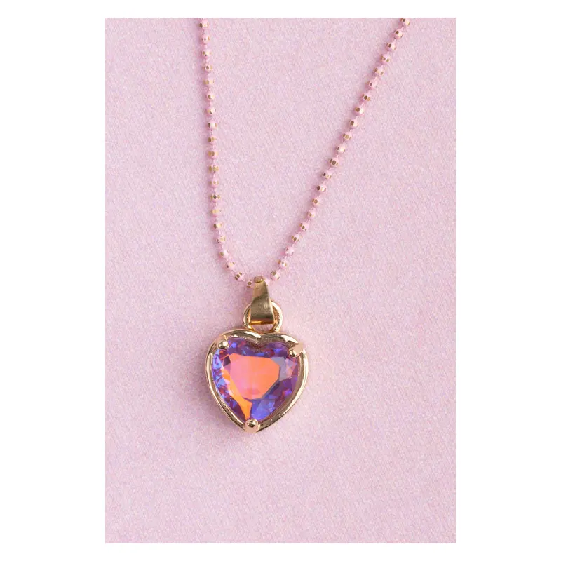 Boutique Chic Lilac Love Necklace