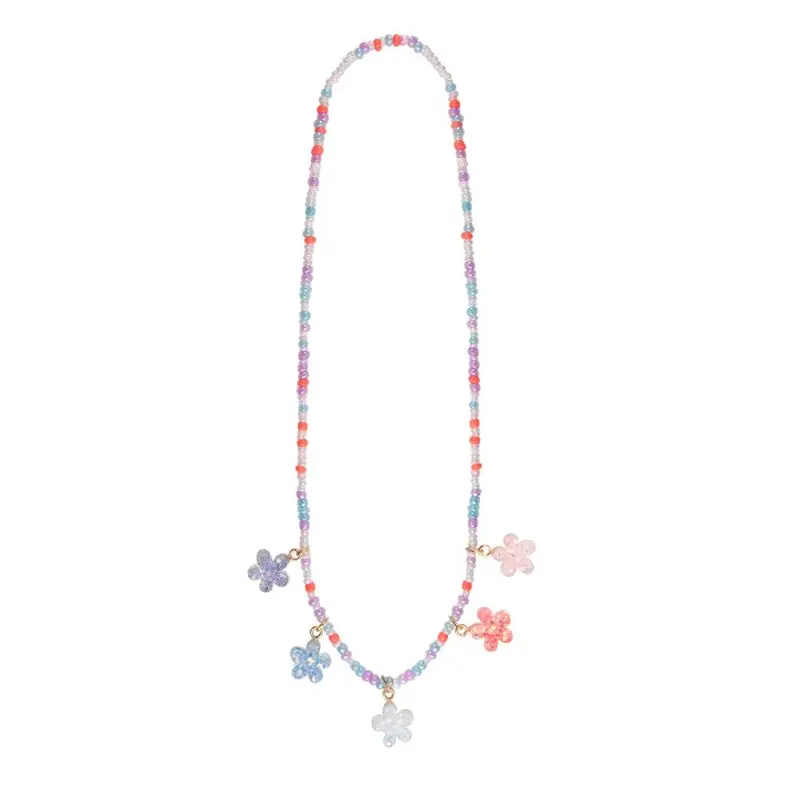 Boutique Shimmer Flower Necklace