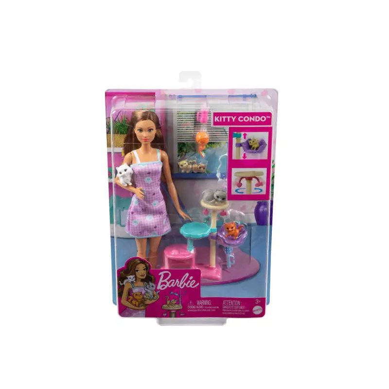 Barbie: Kitty Condo - Doll And Pets With Accessories