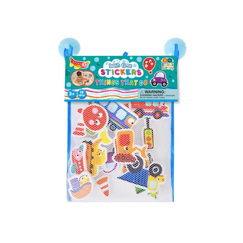 Bath Stickers with Header Card  Things That Go