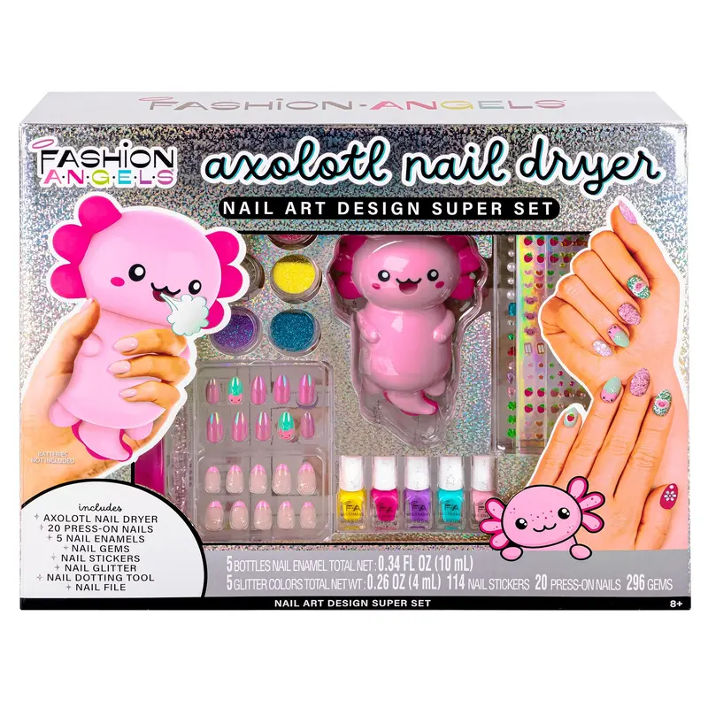 Axolotl Nail Dryer: Nail Art Design Super Set