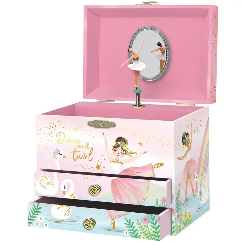 Ballerina Musical Jewelry Box 2 -  Drawer