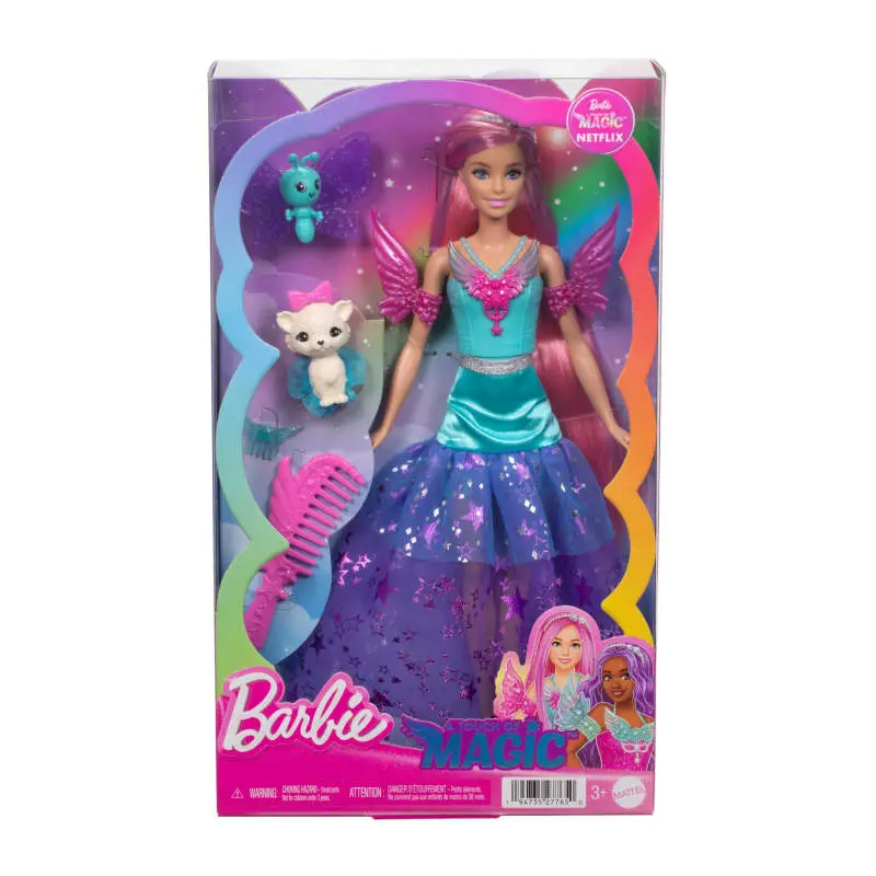 Barbie:  A Touch Of Magic - Barbie 'Malibu' Doll With 2 Fantasy Pets