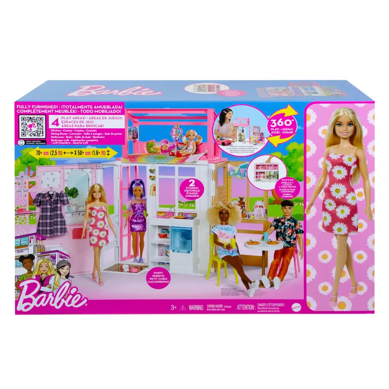 Barbie -  Vacation House Doll and Playset