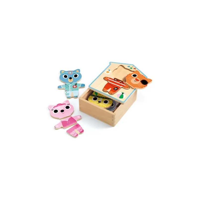 Wooden Puzzles Dressup Mix