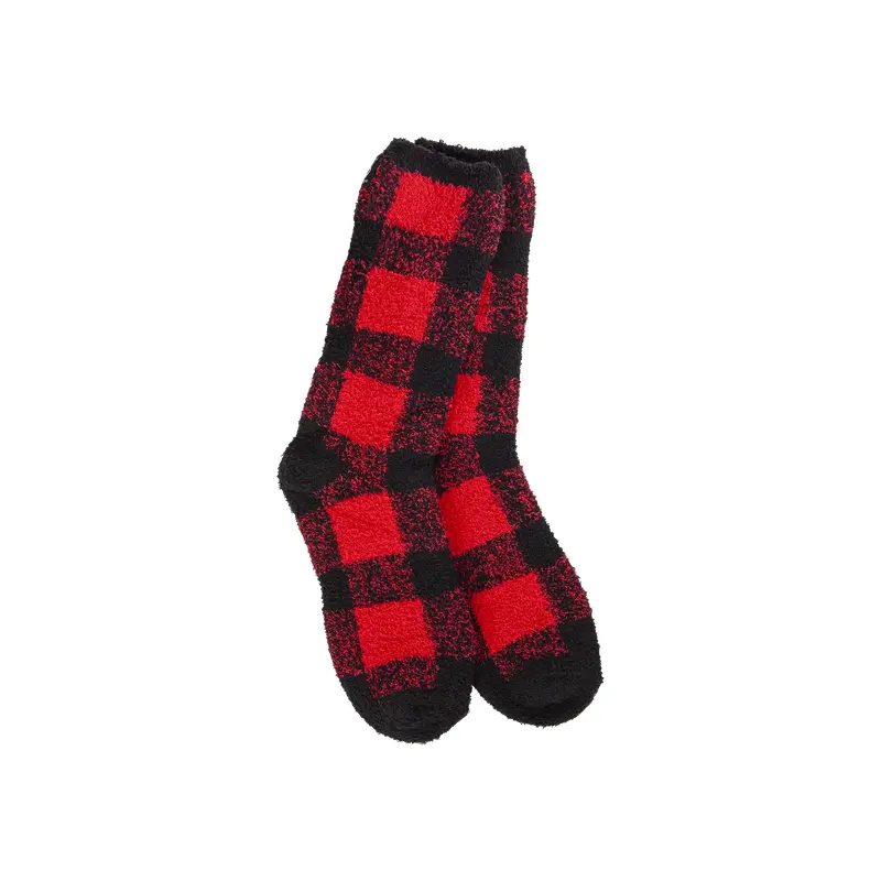 World's Softest Cozy Crew OS - Buffalo Plaid