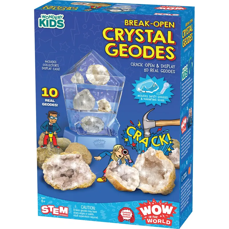 Wow in the World: Break-Open  Crystal Geodes