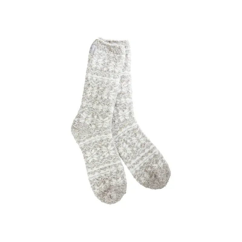 WS Cozy Winter Crew OS - Fair Isle Silver