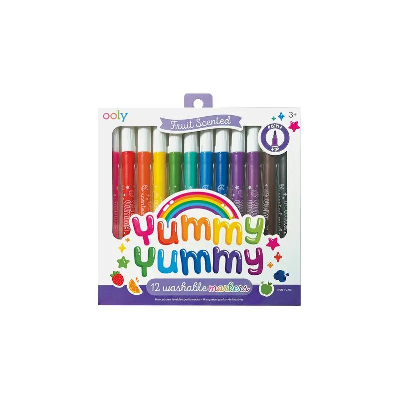 Yummy Yummy: Fruit Scented Markers -  Set of 12
