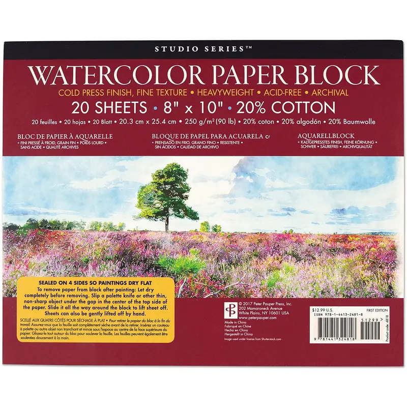 Watercolor Block: Studio Series