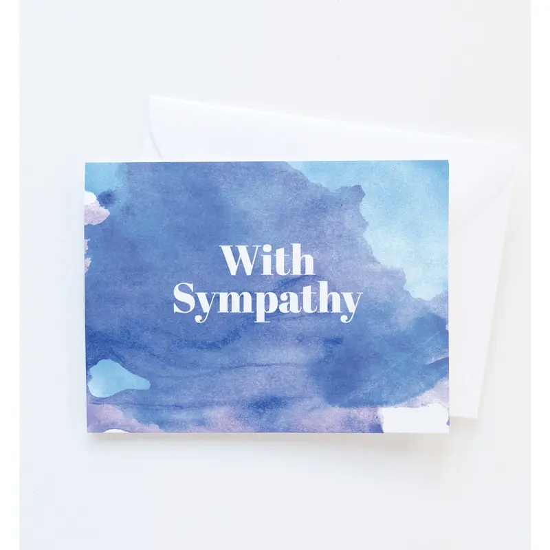 With Sympathy card