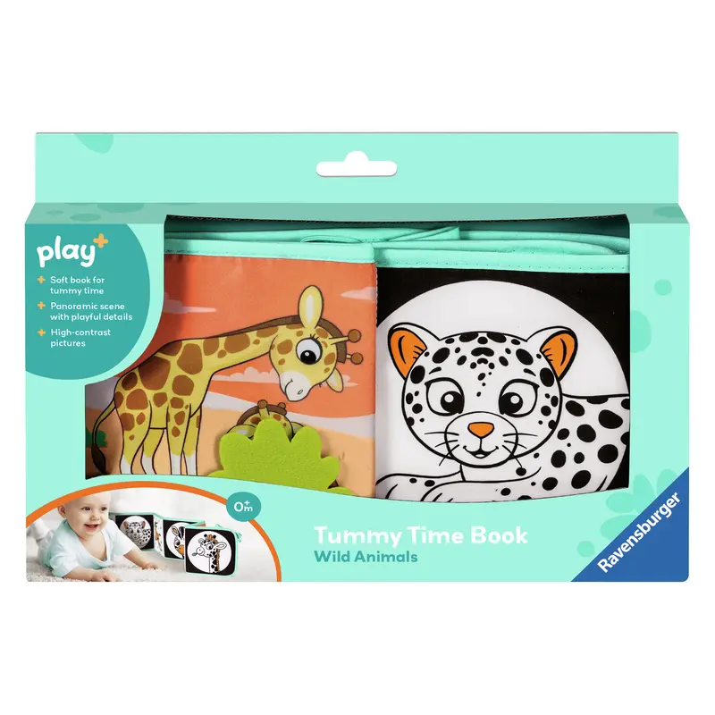 Tummy Time Book: Wild Animals