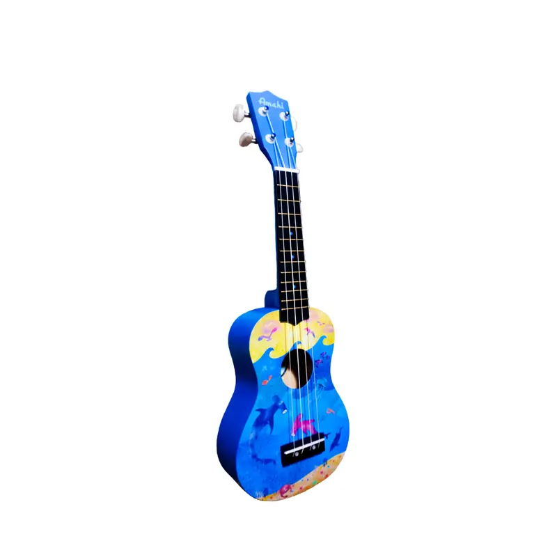 Ukulele with Under the Sea Design