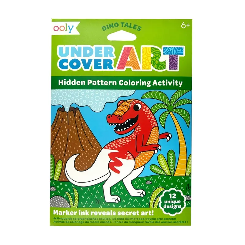 Undercover Art: Hidden Pattern  Coloring Activity - Dino Tales