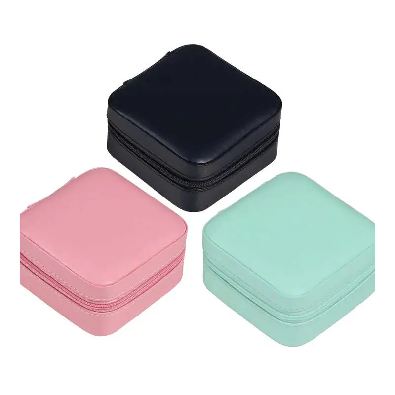 Varsity Collection Small Square Jewelry Travel Case Box (Sold Separately)