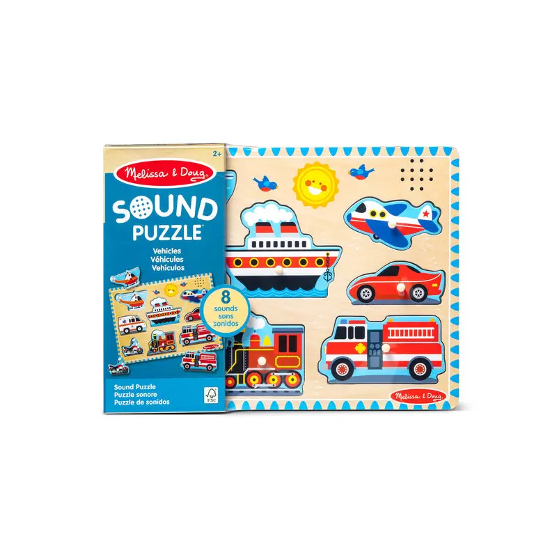 Vehicles Sound Puzzle - 8 Pieces