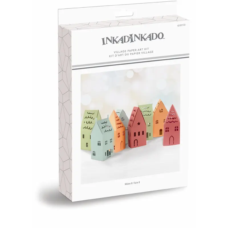 Village Houses Paper Art Kit