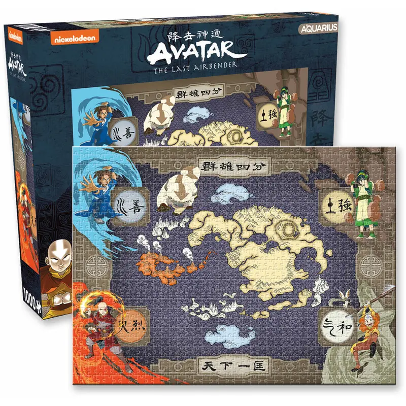 Aquarius - Avatar The Last Airbender Map Puzzle 1000 Piece Jigsaw