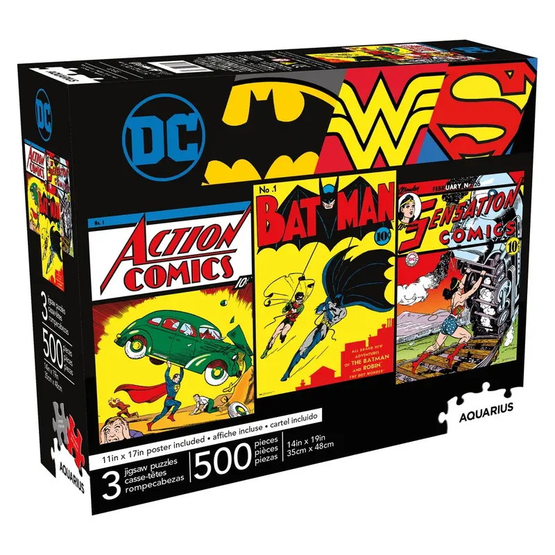 Aquarius - DC Comics 500 Piece Jigsaw 3 puzzle set