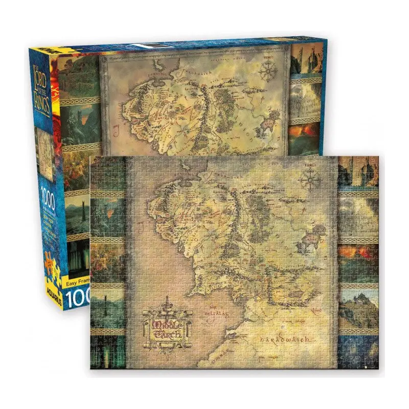 Aquarius - The Lord of the Rings Middle Earth Map 1000 Piece Jigsaw