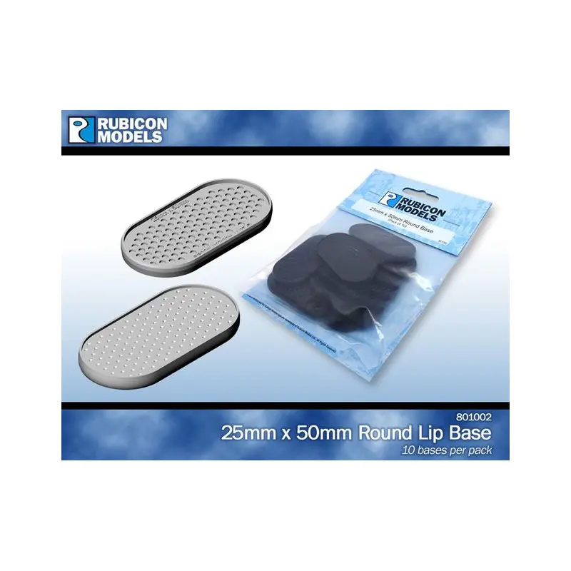 25mm x 50mm Round Base (10)