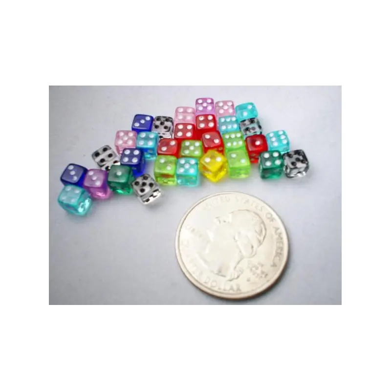 30 5mm Translucent D6 in tube