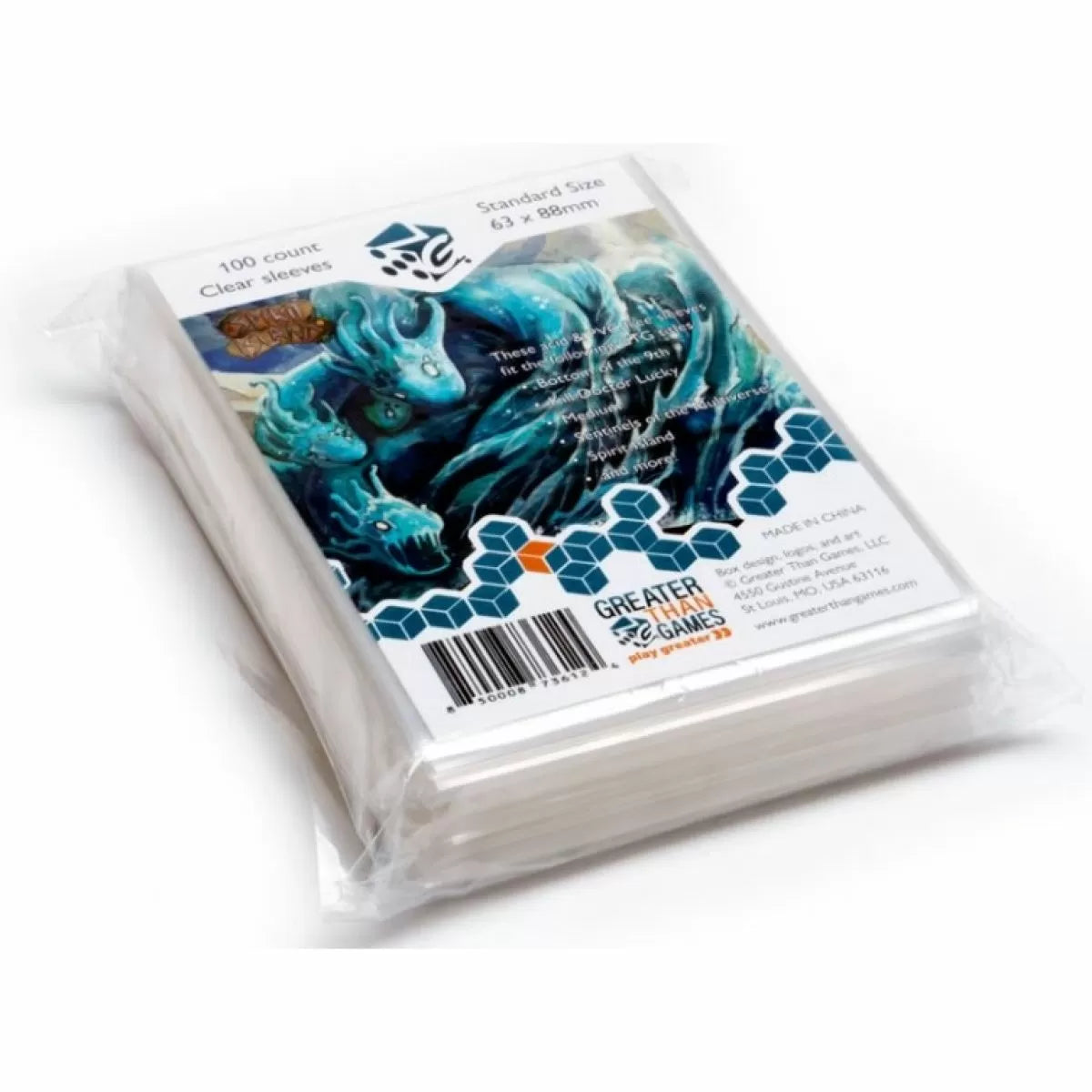 100 Standard Size Card Sleeves | 68X88Mm (Preorder)