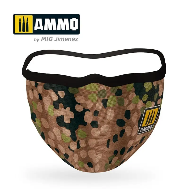 Ammo by MIG - Merchandise - Ammo Face Mask Erbsenmuster (Hygienic Protective Mask 100% Polyester) (Preorder)