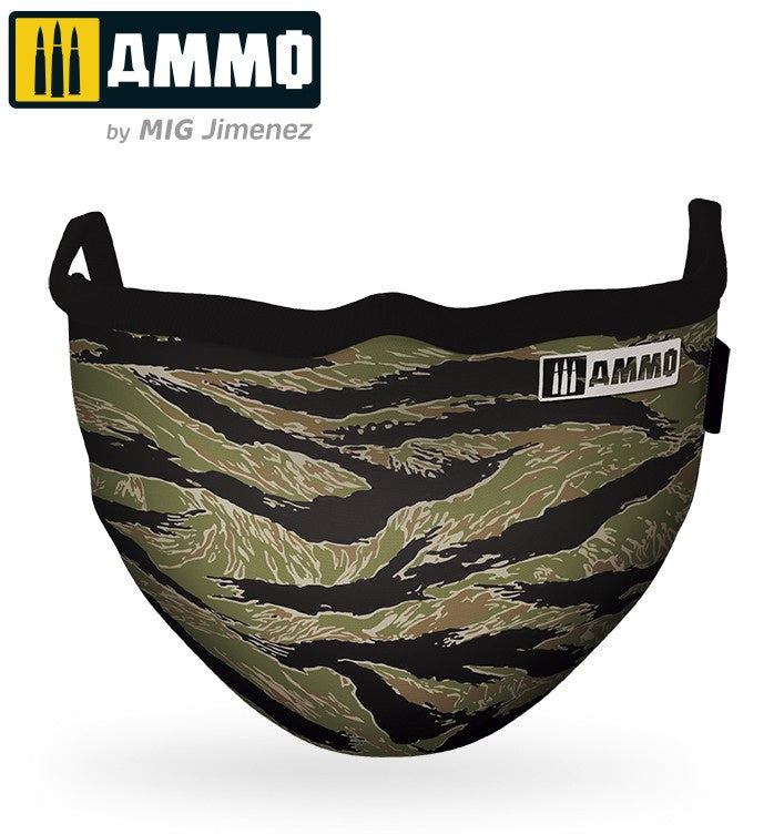 Ammo by MIG - Merchandise - Ammo Face Mask Tiger Camo (Hygienic Protective Mask 100% Polyester) (Preorder)