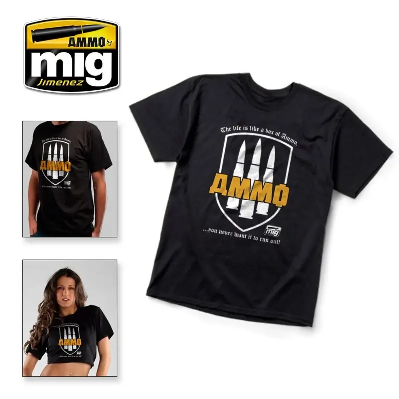 Ammo by MIG - Merchandise - T-Shirt The Life Is a Box of Ammo. You Never Want It to Run Out! (M) (Preorder)