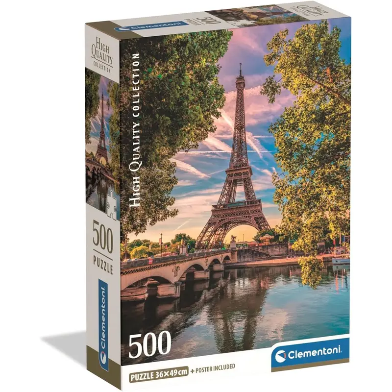 Along The Seine 500 Piece Jigsaw (Compact)