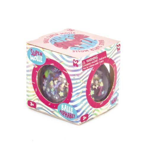 Alphabet Glitter Ball 6cm