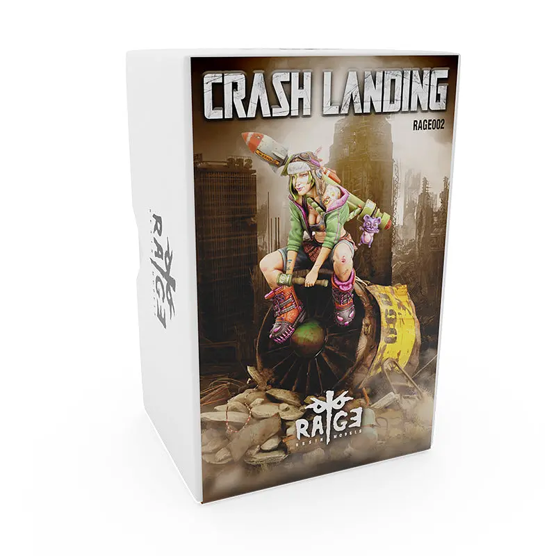 AK Interactive Resins Fantasia Latorre - Crash Landing Miniature 90mm