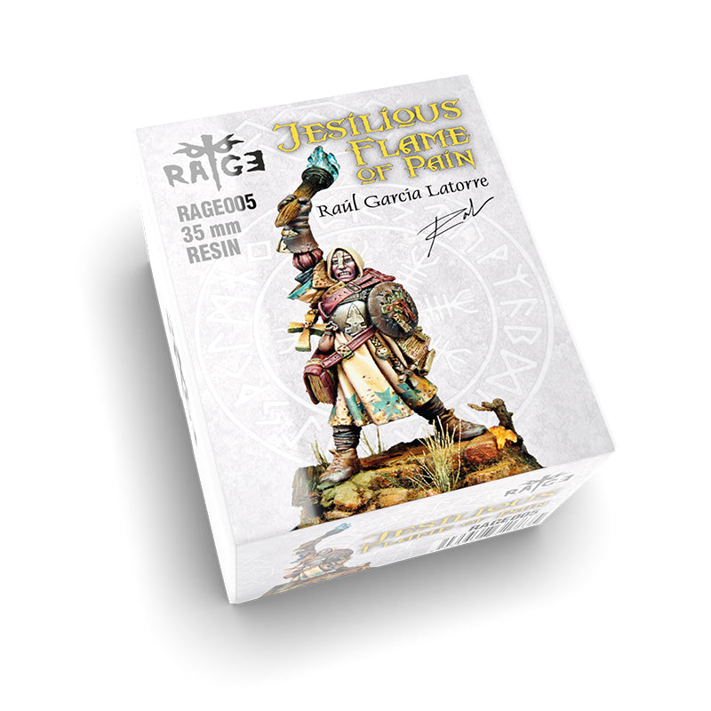 AK Interactive Resins Fantasia Latorre - Jesilious. Flame of Pain Miniature 35mm