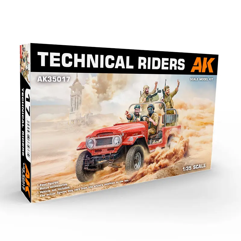 AK Interactive Technical Riders 1/35 Scale Model Kit